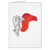 Hand Silhouette Camel Red (Front)