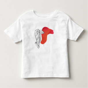 Hand Silhouette Camel Red Toddler T-shirt