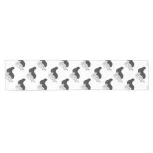 Hand Silhouette Camel Short Table Runner