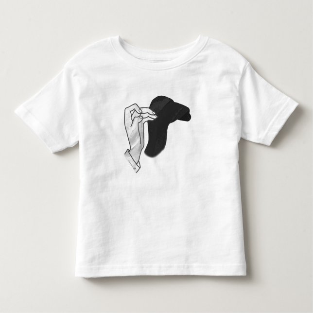 Hand Silhouette Camel Toddler T-shirt (Front)