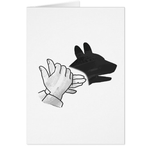 Hand Silhouette Dog Cards (Front)