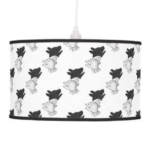 Hand Silhouette Dog Ceiling Lamp