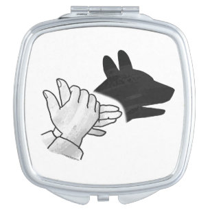 Hand Silhouette Dog Mirror For Makeup