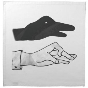 Hand Silhouette Duck Cloth Napkin