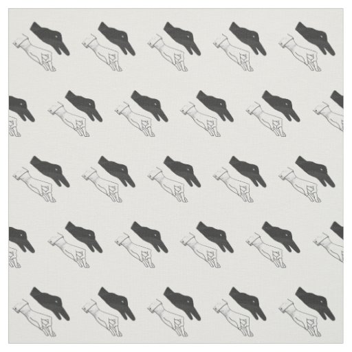Hand Silhouette Duck Fabric