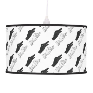 Hand Silhouette Duck Hanging Lamp