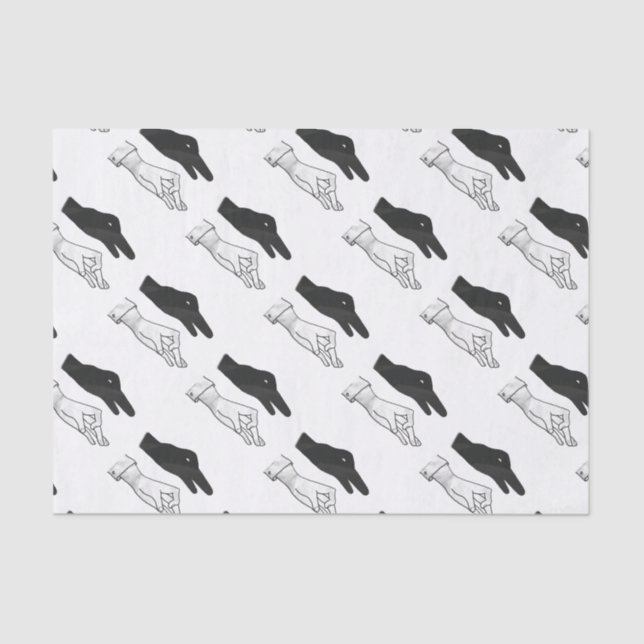 Hand Silhouette Duck Tissue Paper (Front)