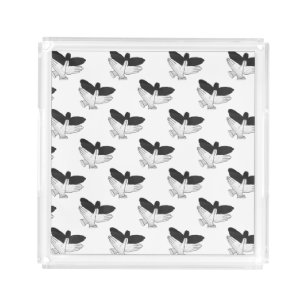 Hand Silhouette Eagle Acrylic Tray