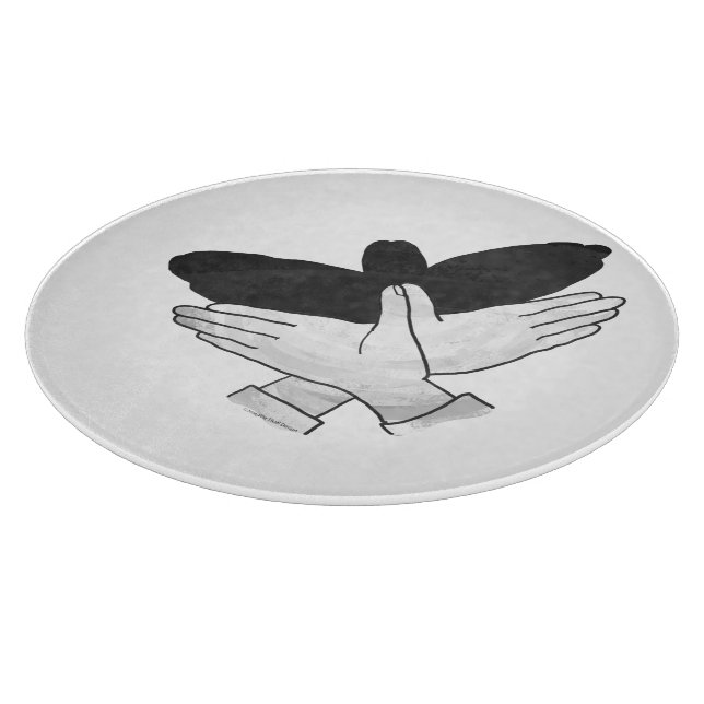 Hand Silhouette Eagle Cutting Board (Corner)
