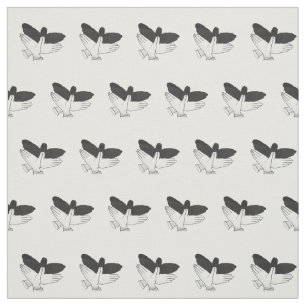 Hand Silhouette Eagle Fabric