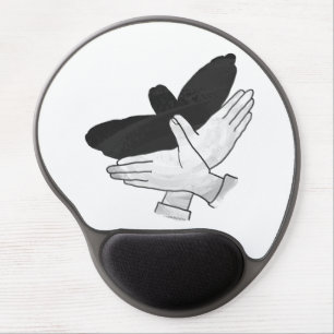 Hand Silhouette Eagle Gel Mouse Pad