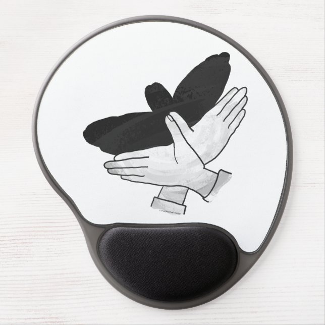 Hand Silhouette Eagle Gel Mouse Pad (Front)