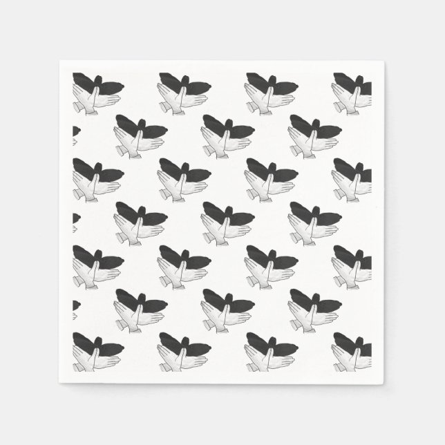 Hand Silhouette Eagle Napkins (Front)