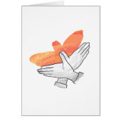 Hand Silhouette Eagle Orange (Front)