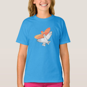 Hand Silhouette Eagle Orange T-Shirt
