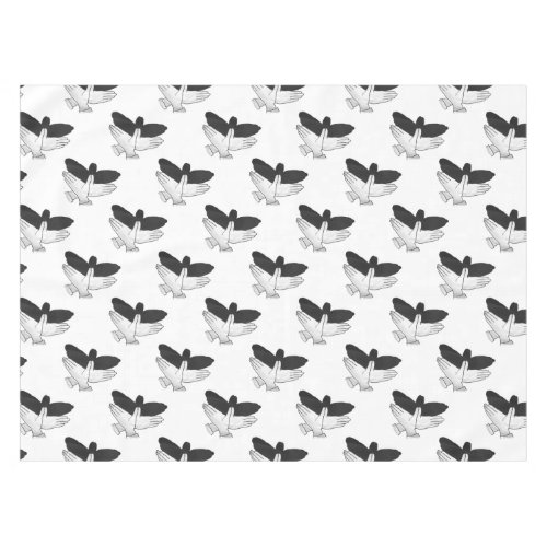 Hand Silhouette Eagle Tablecloth
