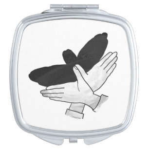 Hand Silhouette Eagle Vanity Mirror