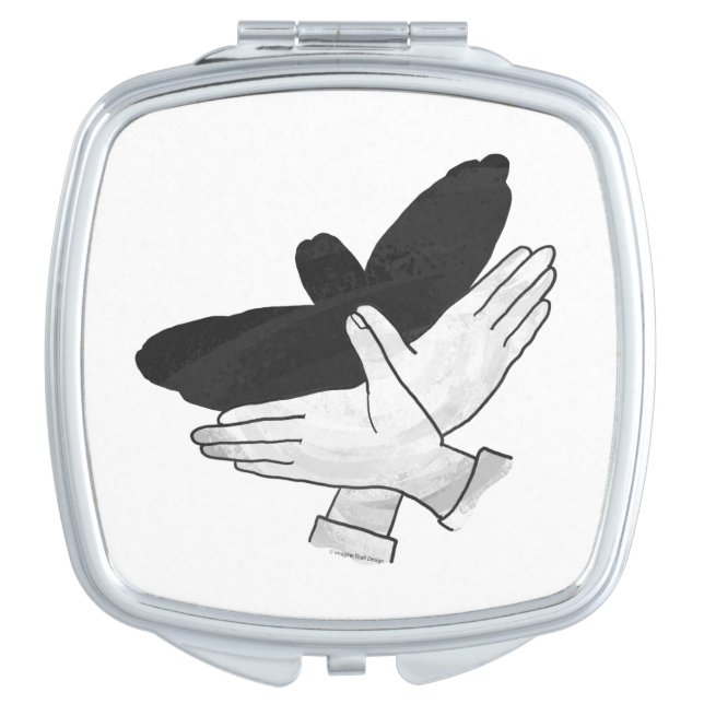 Hand Silhouette Eagle Vanity Mirror (Front)