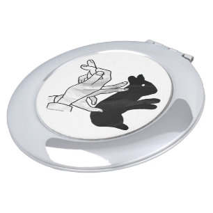 Hand Silhouette Rabbit Makeup Mirror