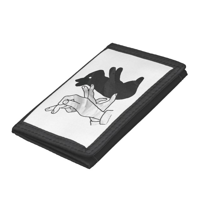 Hand Silhouette Rabbit Tri-fold Wallet (Bottom)