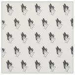 Hand Silhouette Wolf Fabric