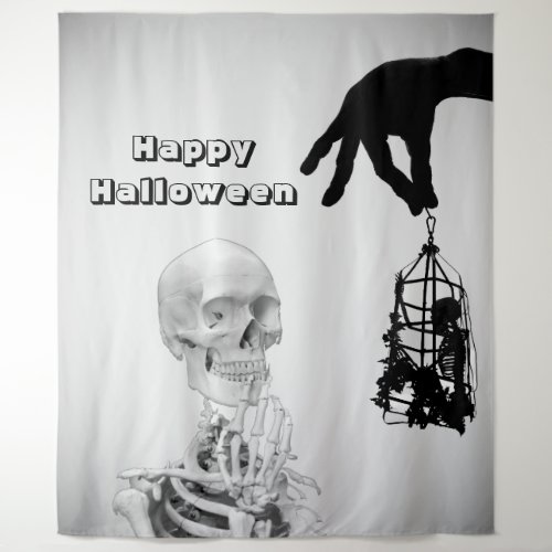 Hand Skeleton Halloween Backdrop