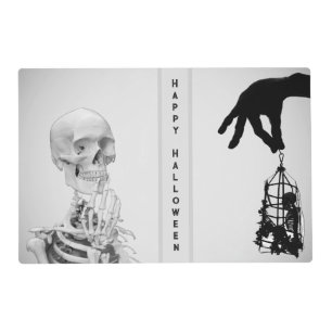 Hand Skeleton Halloween Placemat