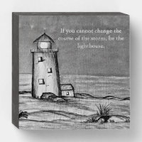 Hand sketched lighthouse with rocks peaceful scene