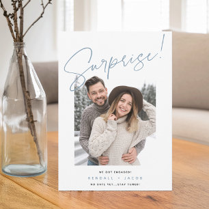 Hand Sketched Surprise Engagement Announcement