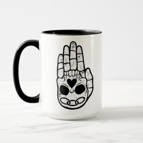 Hand Skull As Above So Below Mug