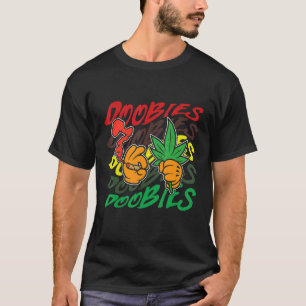 Hand smoking weed smokes doobie T-Shirt