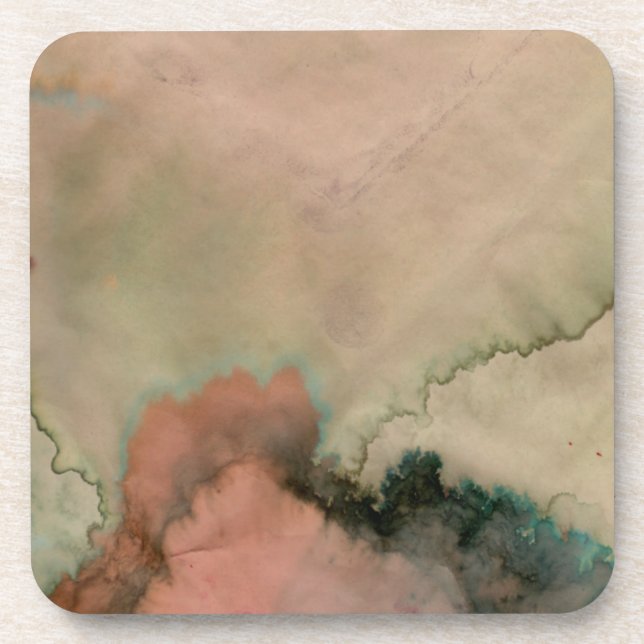 Hand Stained Paper 5 Drink Coaster (Front)