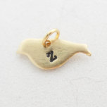 Hand-Stamped Brass Tiny Bird Initial Pendant<br><div class="desc">These tiny bird pendants are hand-stamped with a letter of your choice. Choose from aluminum,  brass,  or copper stamped with the initial of your choosing. Wear it alone or with other charms to create a look that’s totally your own. Your pendant will be custom made-to-order.</div>