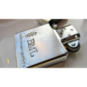 Hand Stamped Personalized Zippo Lighter (Front)