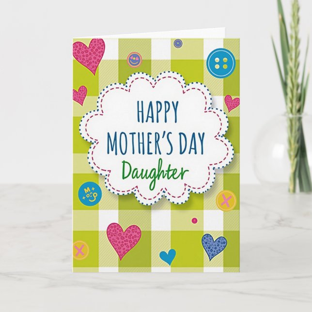 Hand Stitched Mothers Day Card (Front)