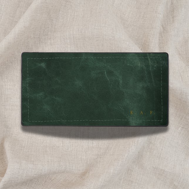 Hand-Stitched Style Forest Green Scholar Mug Desk Mat (Creator Uploaded)