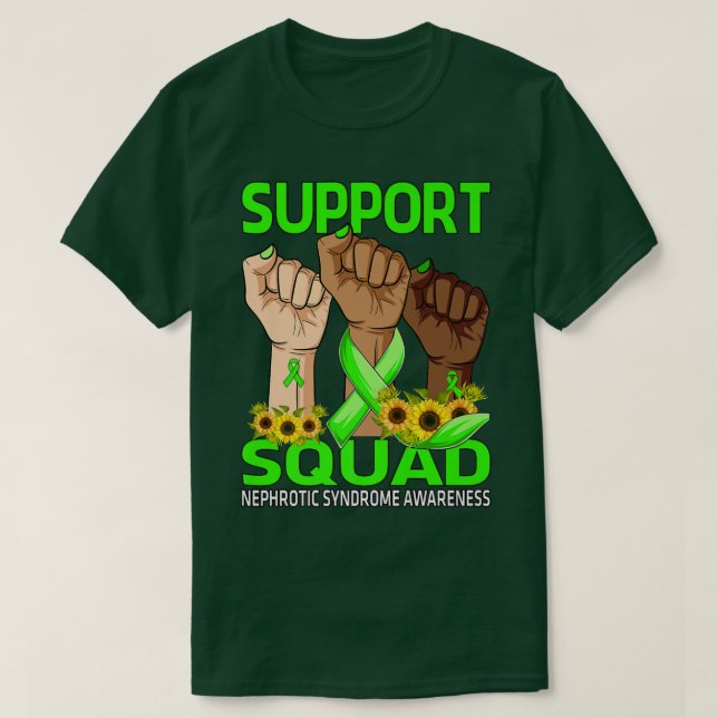 Hand Support Squad Nephrotic Syndrome Awareness Su T-Shirt (Design Front)