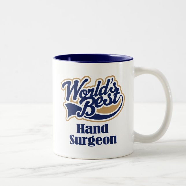Hand Surgeon Gift Two-Tone Coffee Mug (Right)