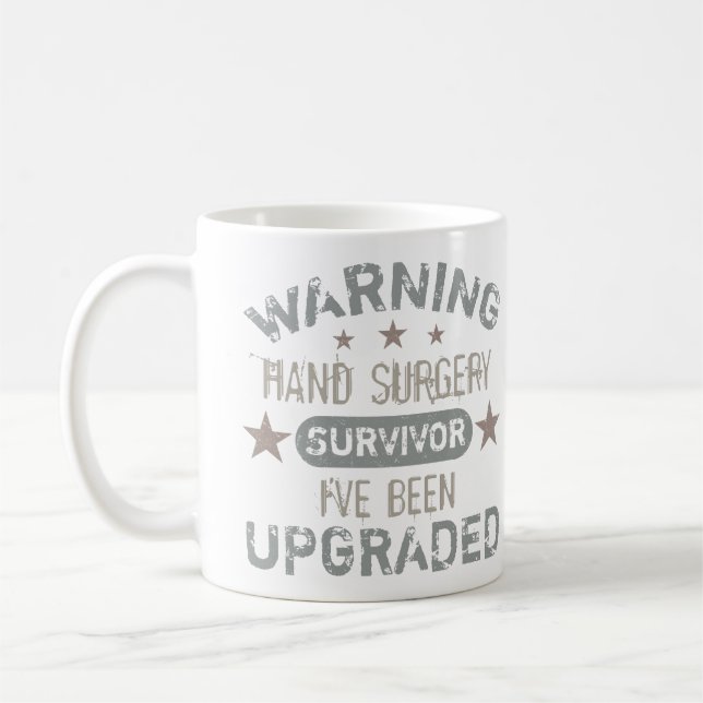 Hand Surgery Humor Upgraded Coffee Mug (Left)