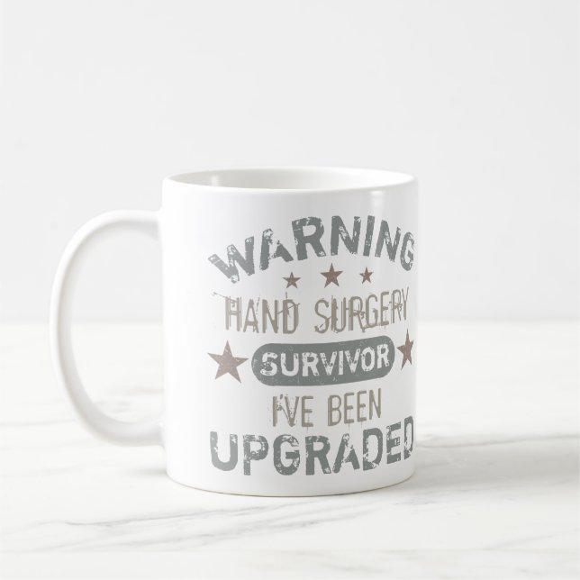 Hand Surgery Humor Upgraded Coffee Mug (Left)