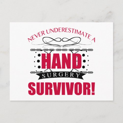 Hand Surgery Survivor Postcard