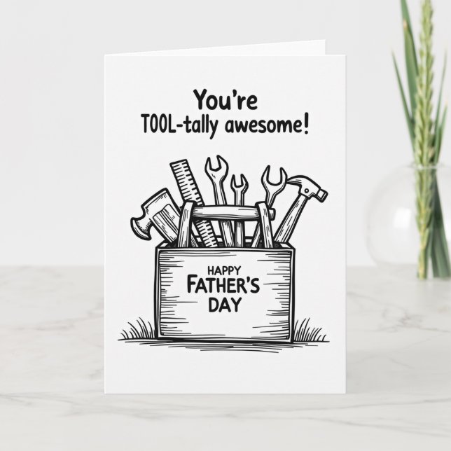 Hand Tool Happy Fathers Day Card (Front)