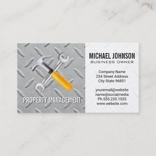 Hand Tools  Construction  Steel Business Card