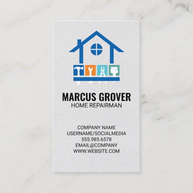 Hand Tools | General Contractor Business Card (Back)