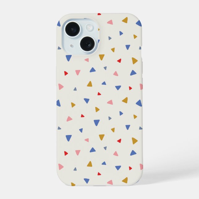 Hand Tossed Triangle Pattern Iphone Case (Back)