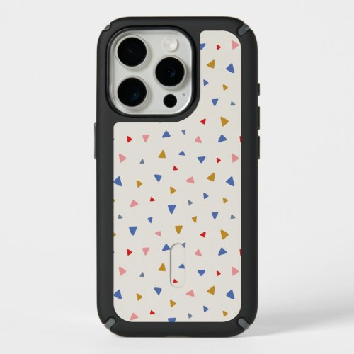 Hand Tossed Triangle Pattern iPhone 15 Pro Case