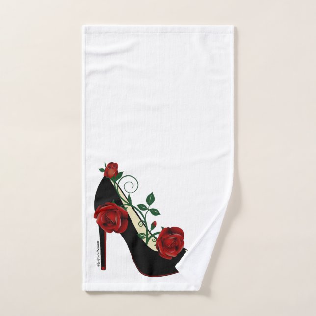 Hand Towel - Stiletto Rose (Hand Towel)