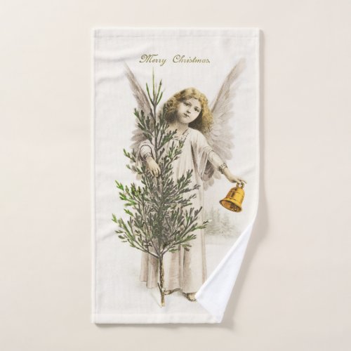 HAND TOWEL  VINTAGE CHRISTMAS ANGEL