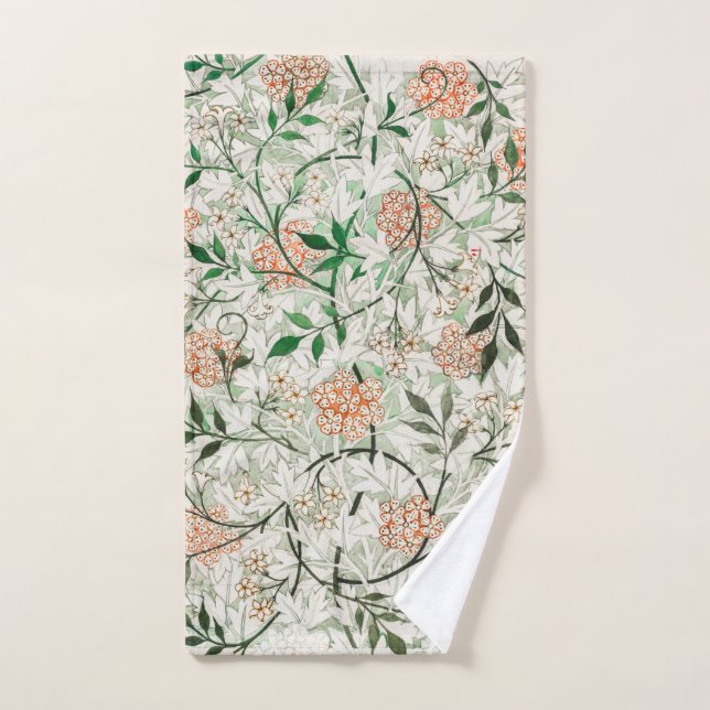 HAND TOWEL : WILLIAM MORRIS : JASMINE (Hand Towel)