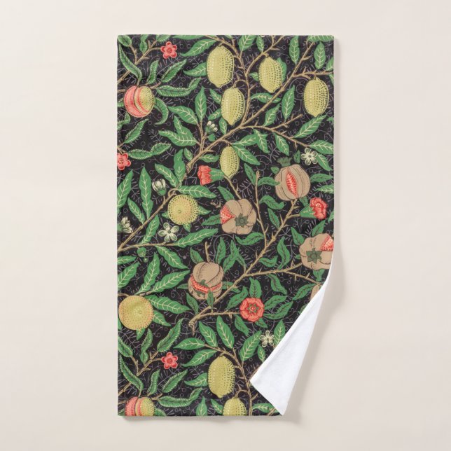 HAND TOWEL : WILLIAM MORRIS : POMEGRANATES (Hand Towel)